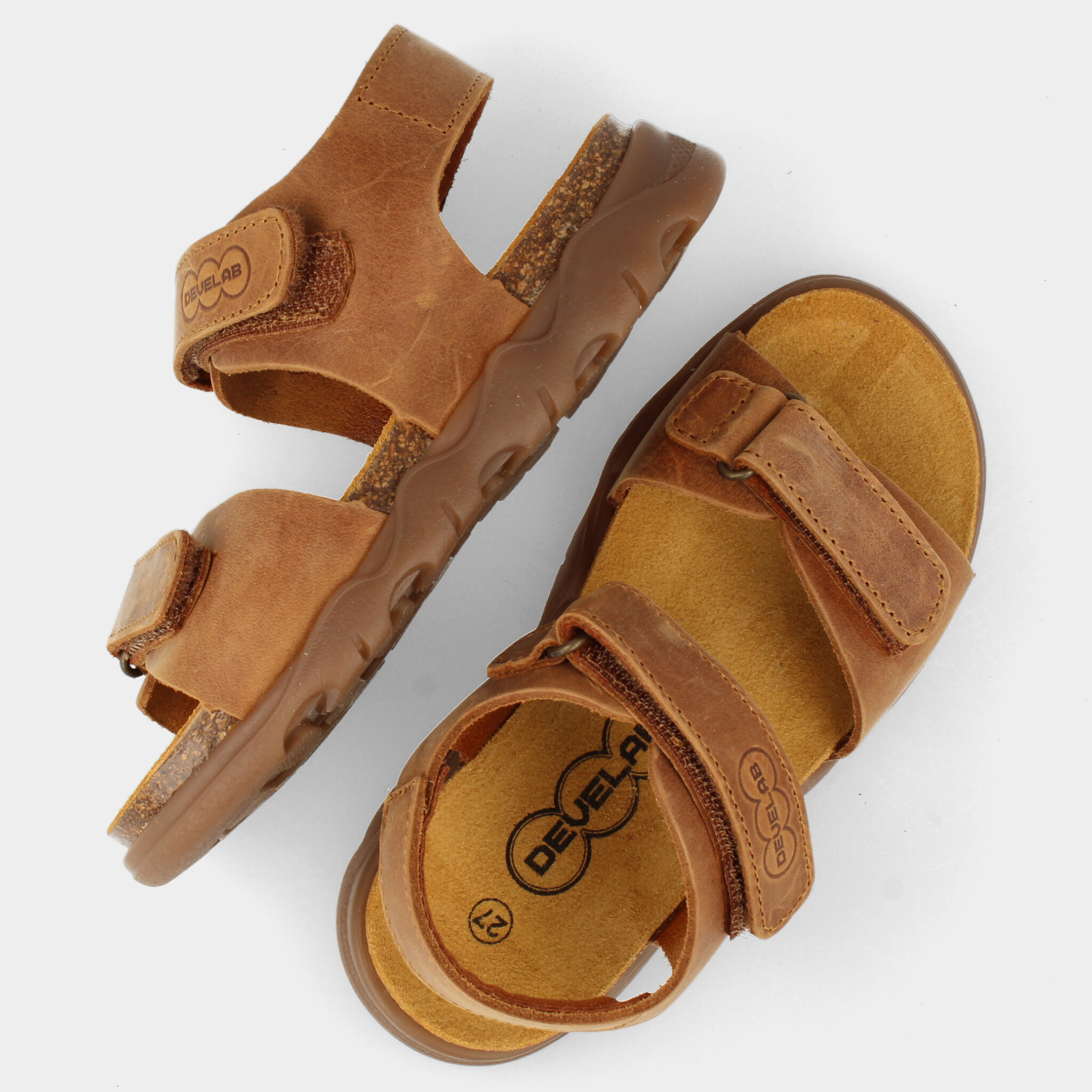 Cognac sandalen | 48521