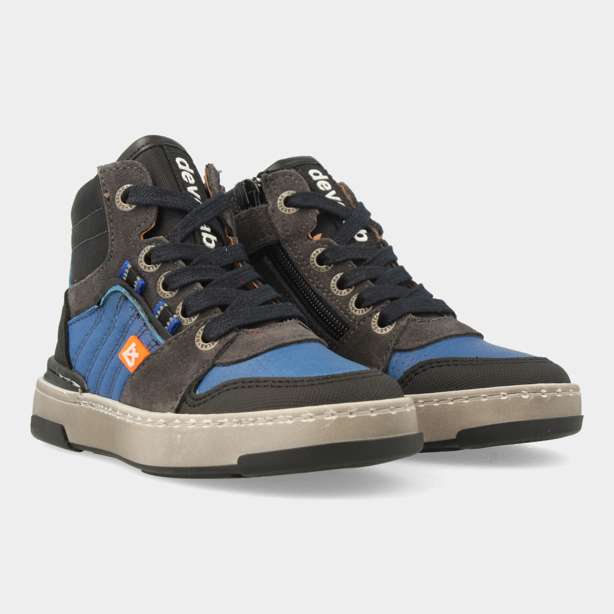 Hoge Blauwe Sneakers | Develab 45677