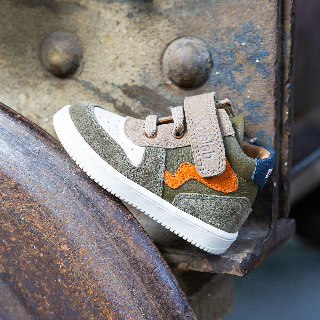 Kaki sneakers voor jongens  | 44339