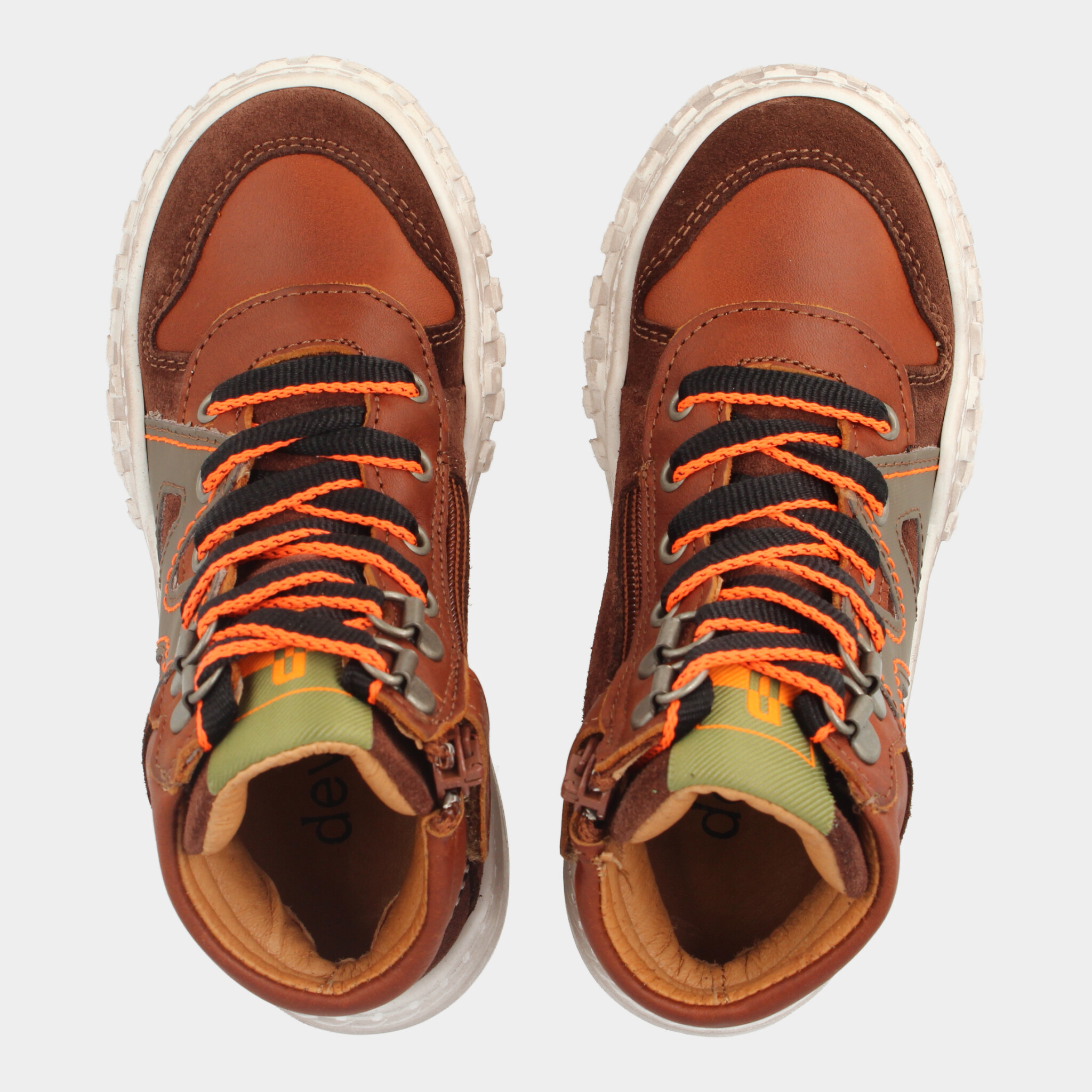 Hoge Cognac Sneakers | Develab 45687