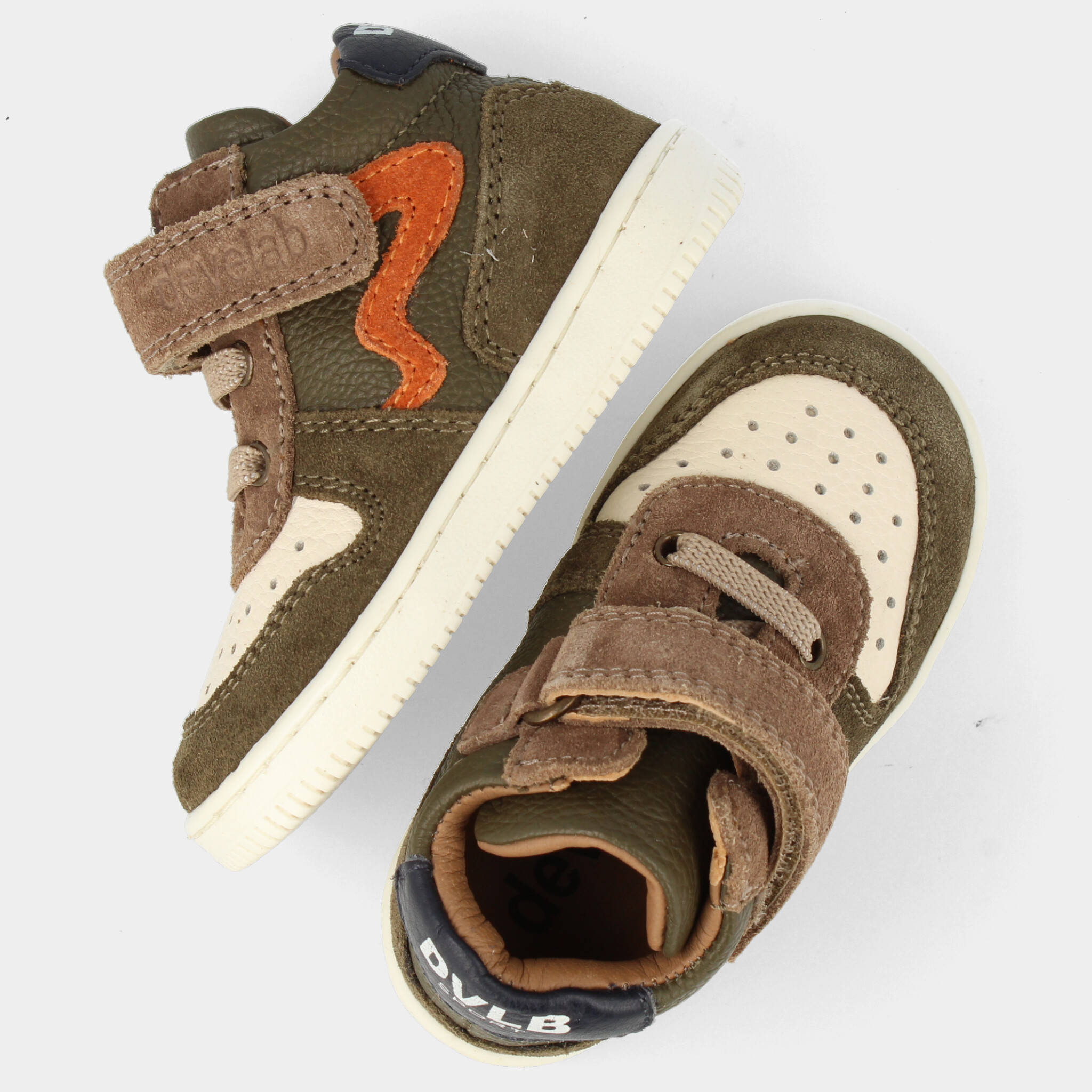 Kaki sneakers voor jongens  | 44339