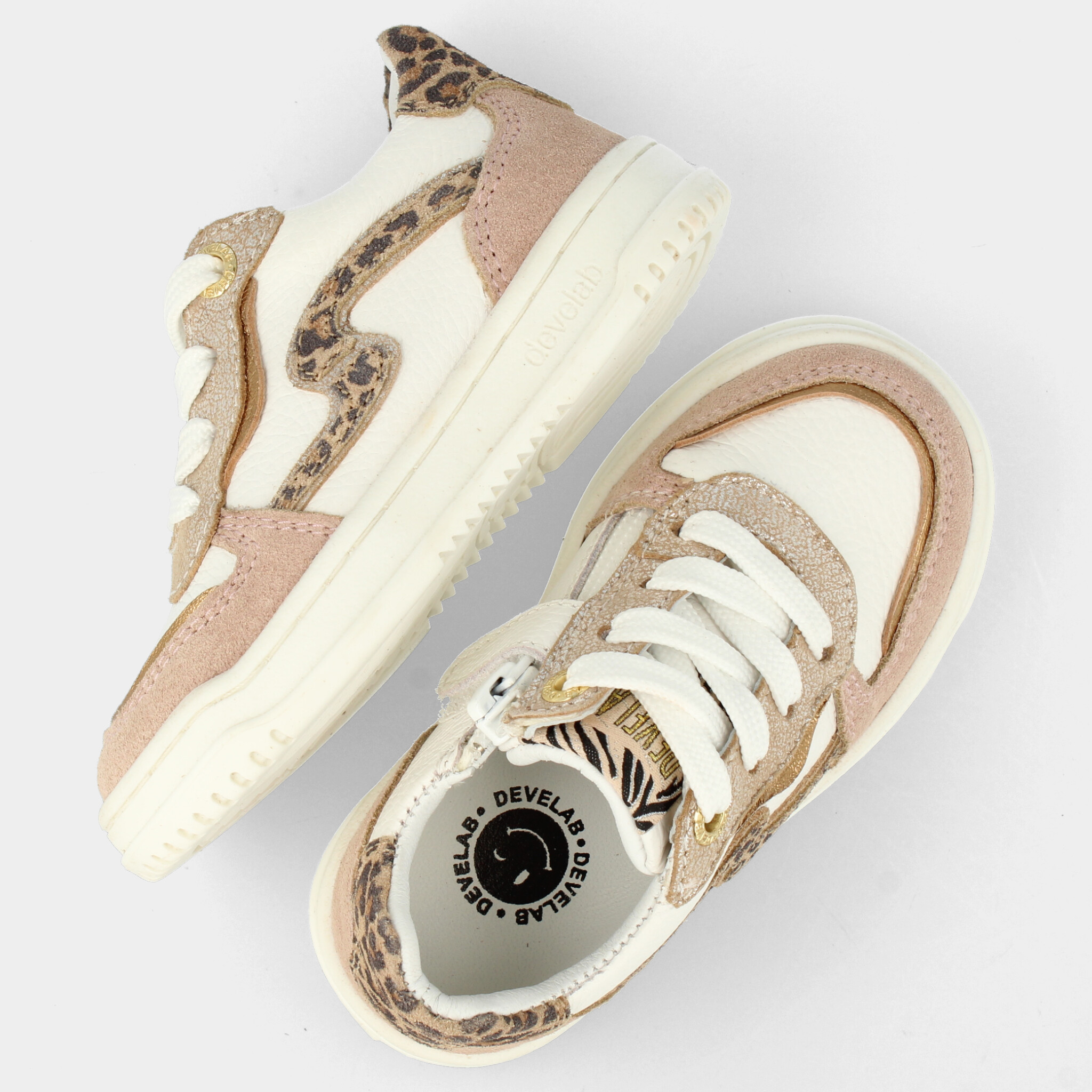 Wit -Roze sneakers | 44436