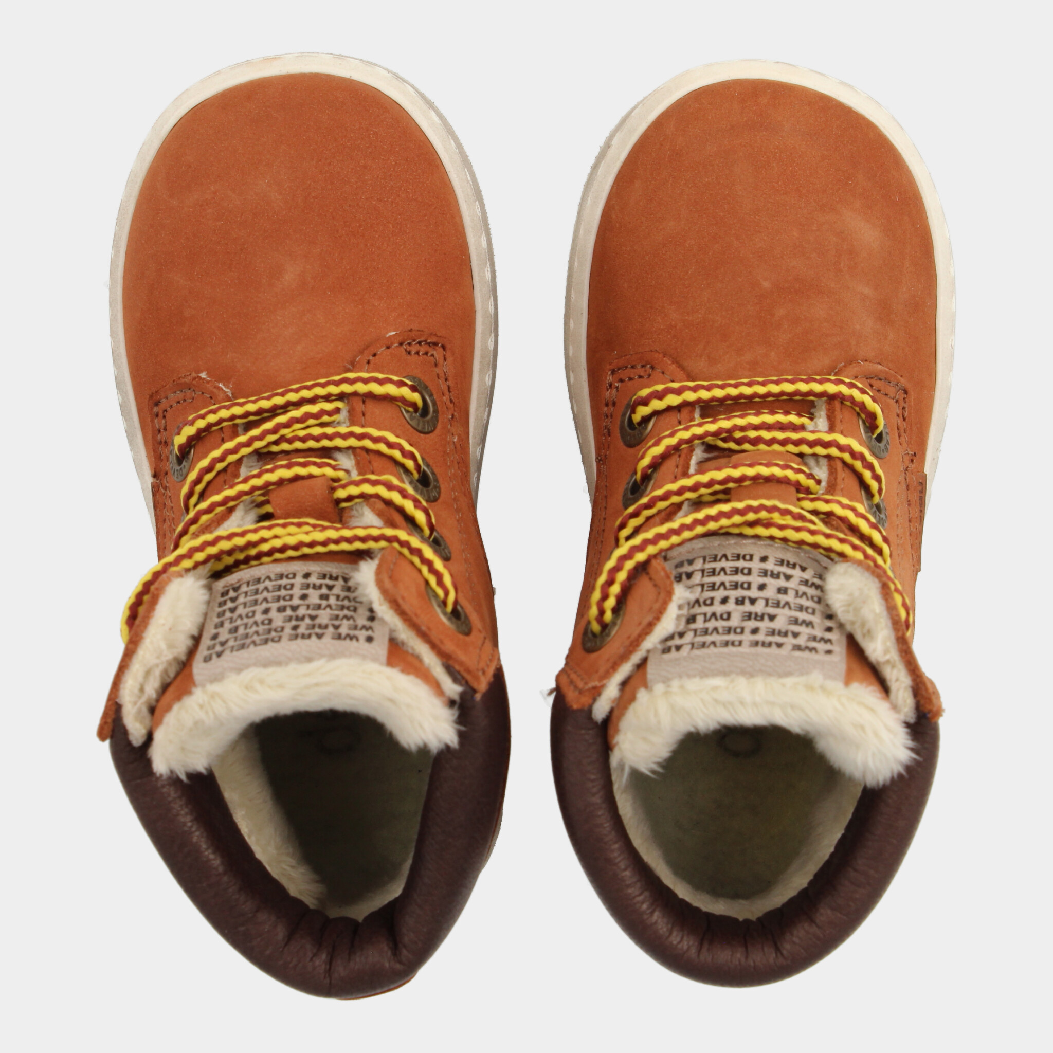 Hoge Cognac Nubuck Sneakers | Develab 41855