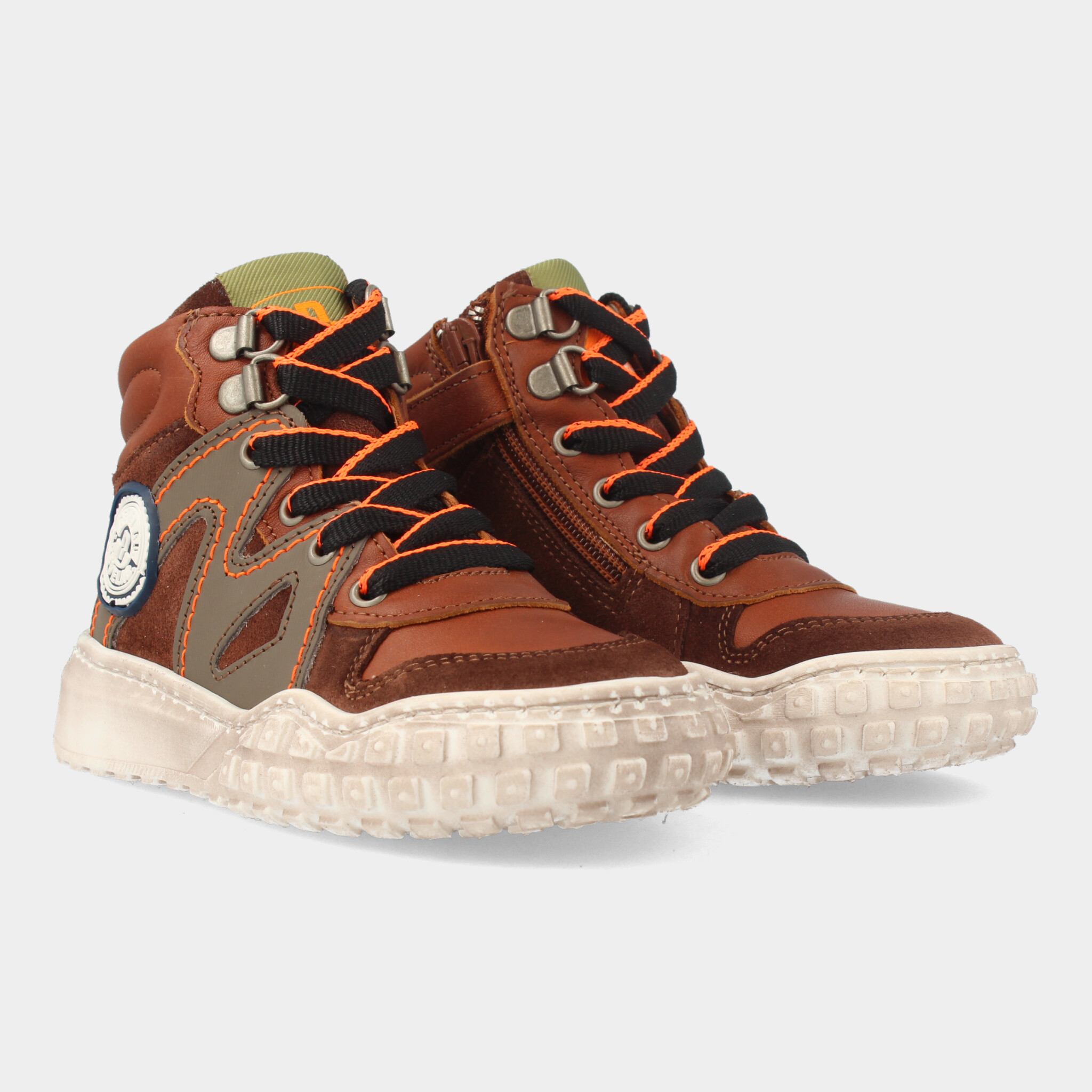 Hoge Cognac Sneakers | Develab 45687