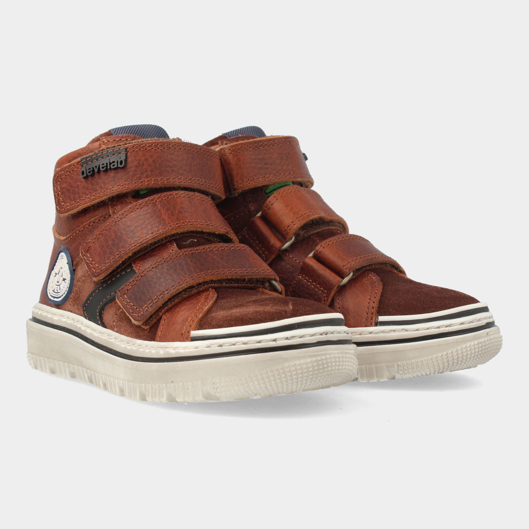 Hoge Cognac Sneakers | Develab 45705