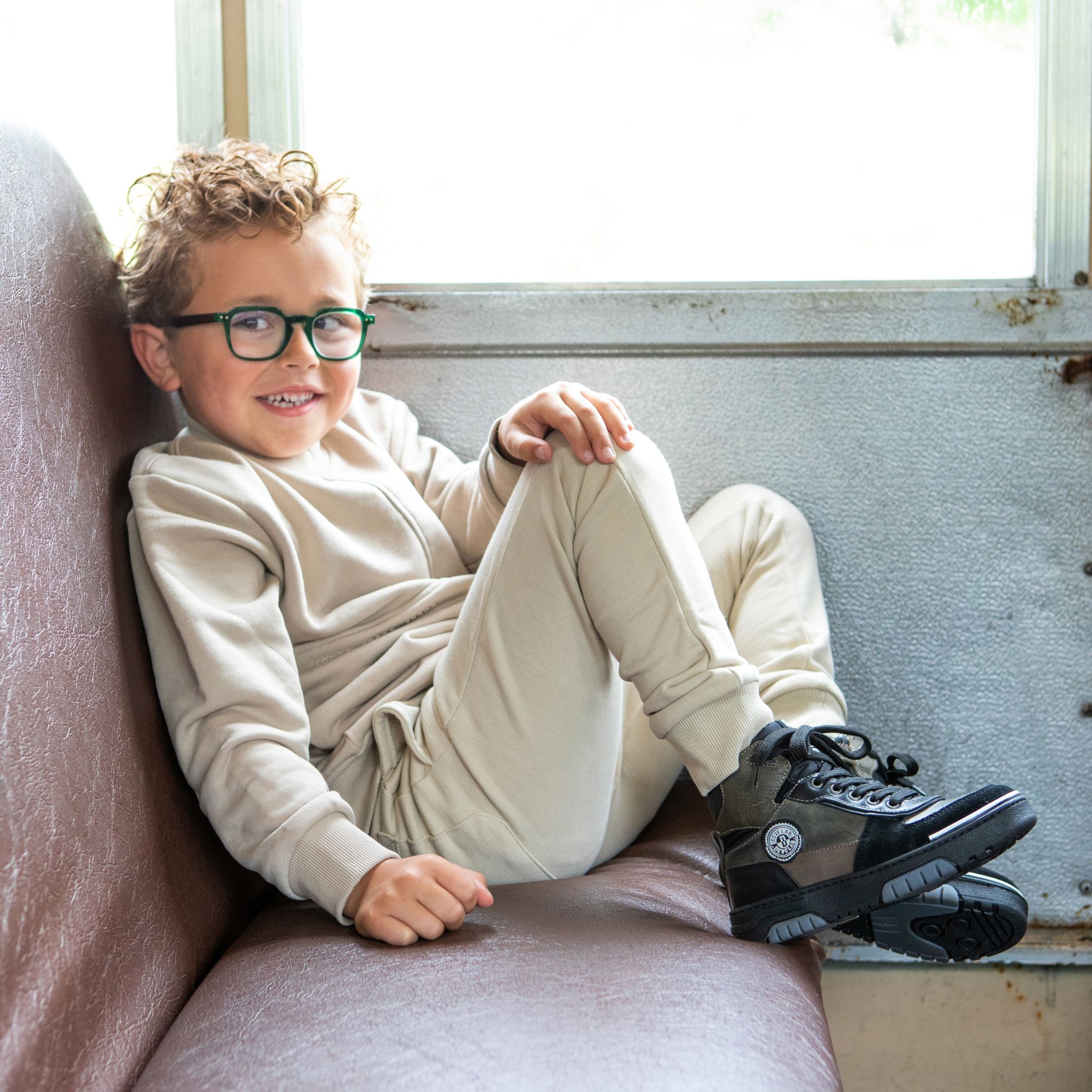 Hoge Taupe Sneakers | Develab 45721