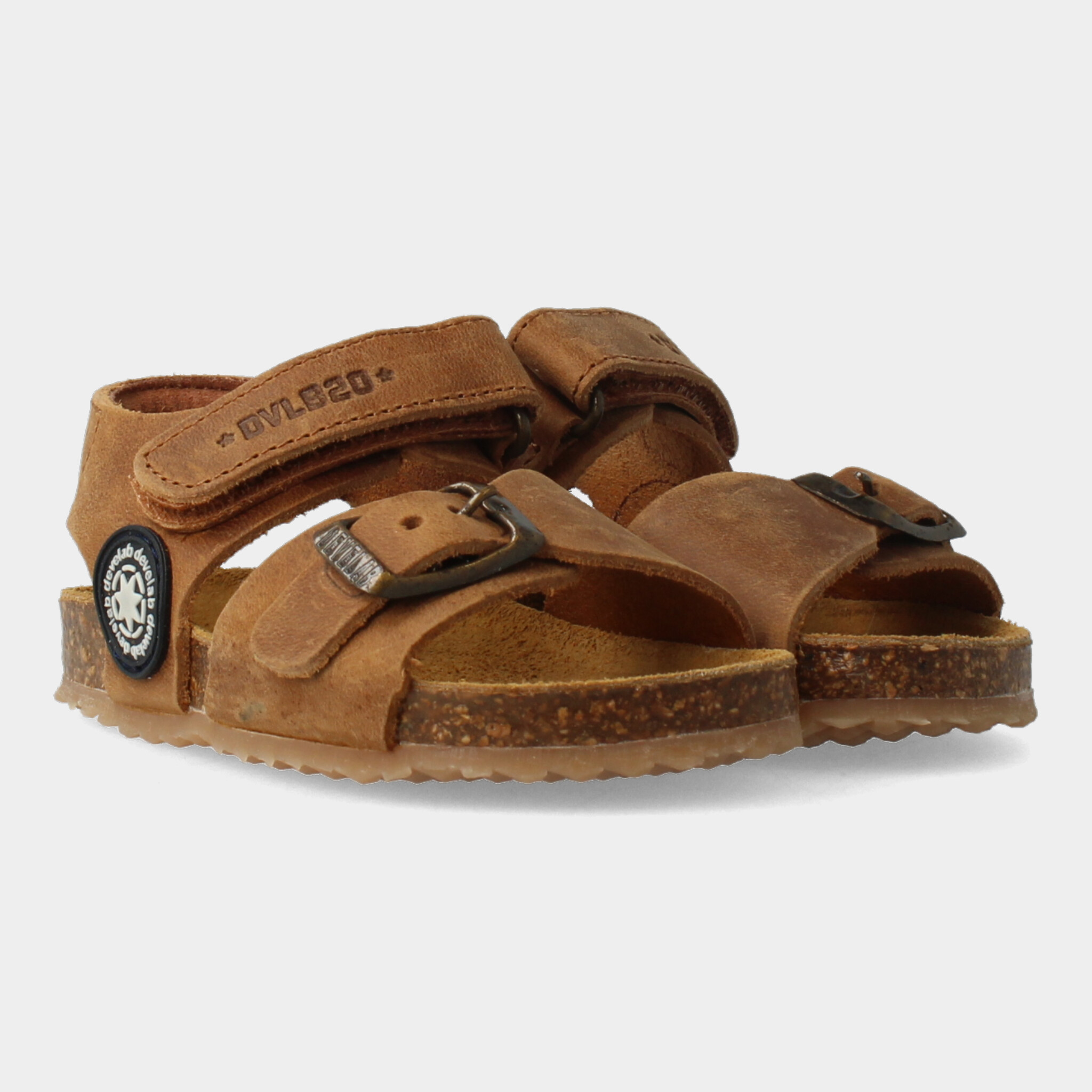 Cognac Sandalen | Develab 48205