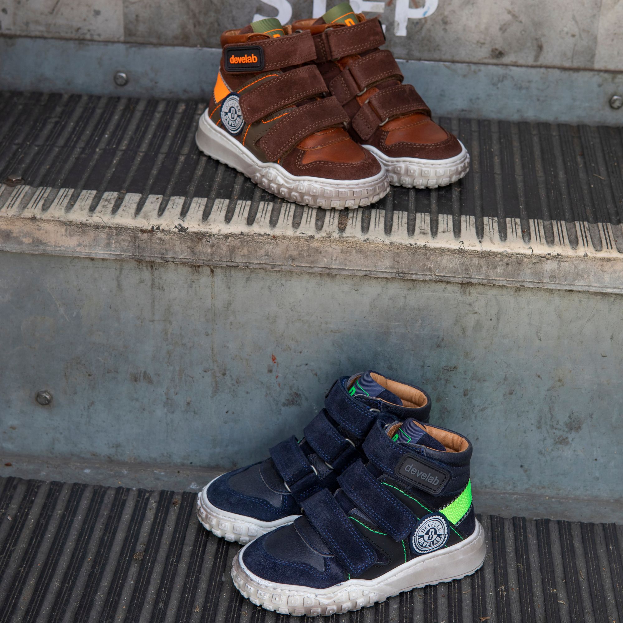 Hoge Cognac Sneakers | Develab 45689