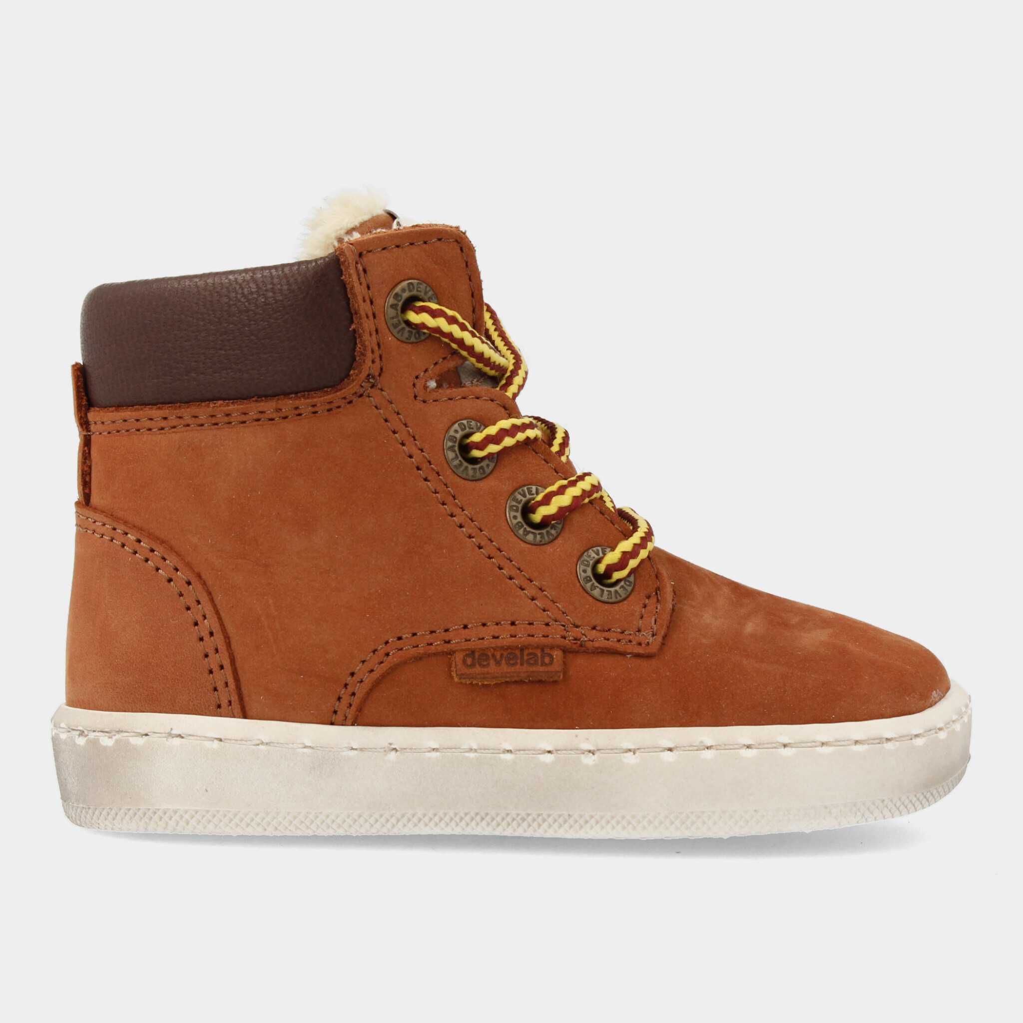 Hoge Cognac Nubuck Sneakers | Develab 41855