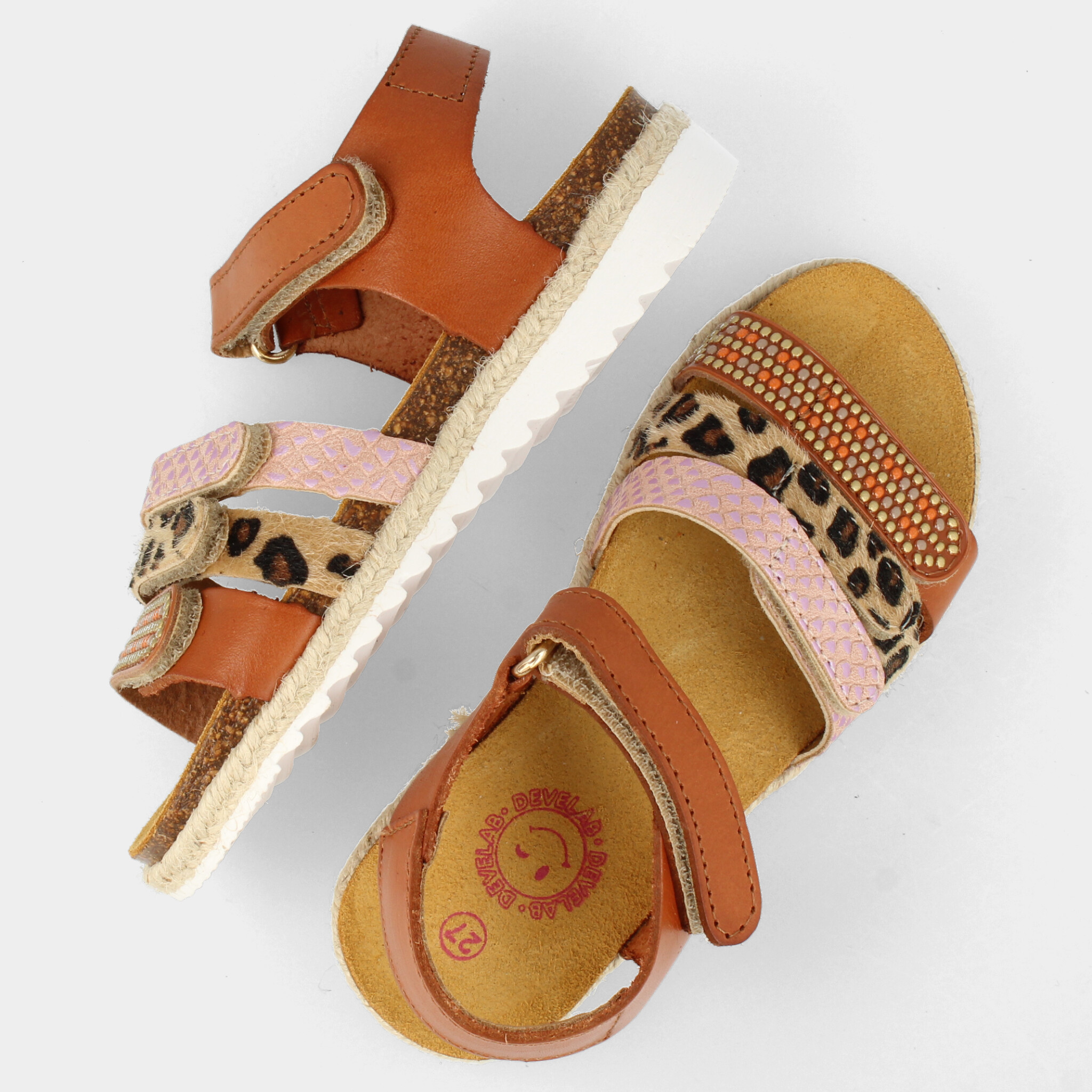 Cognac sandalen | 48526