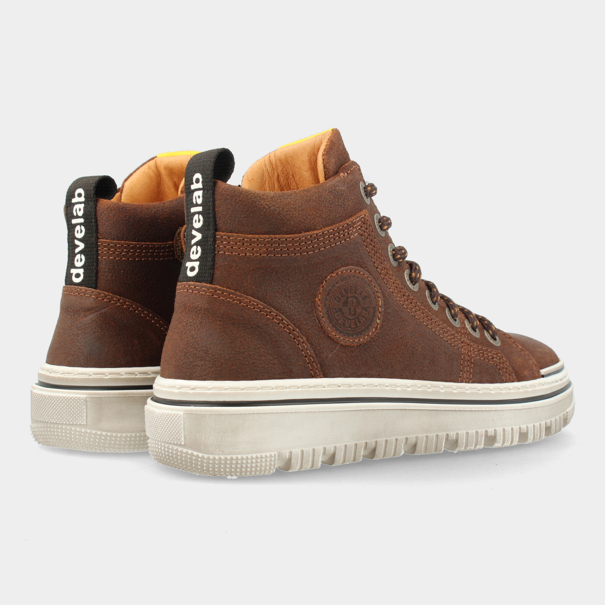 Hoge Cognac Sneakers | Develab 45729