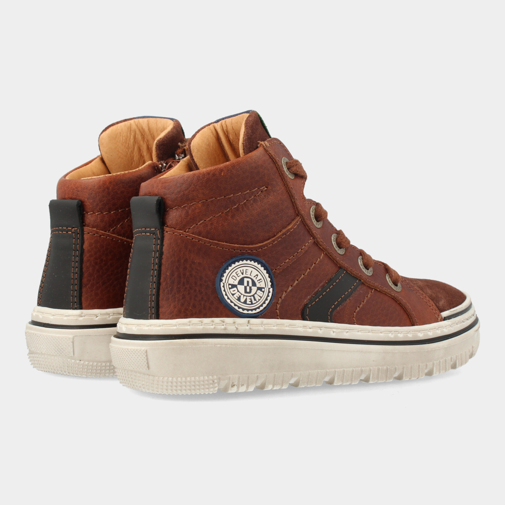 Hoge Cognac Sneakers | Develab 45709