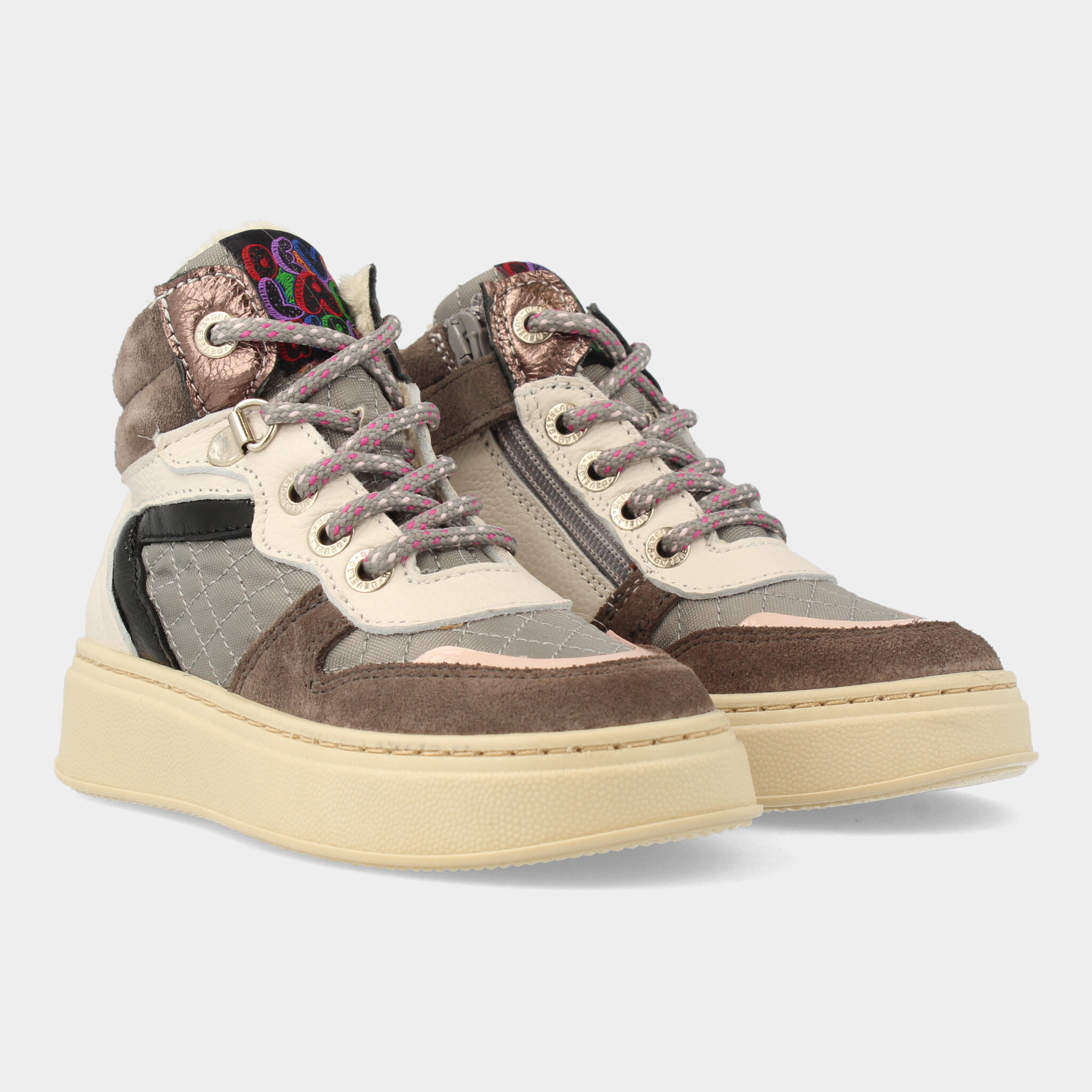 Hoge Grijze Sneakers | Develab 41436