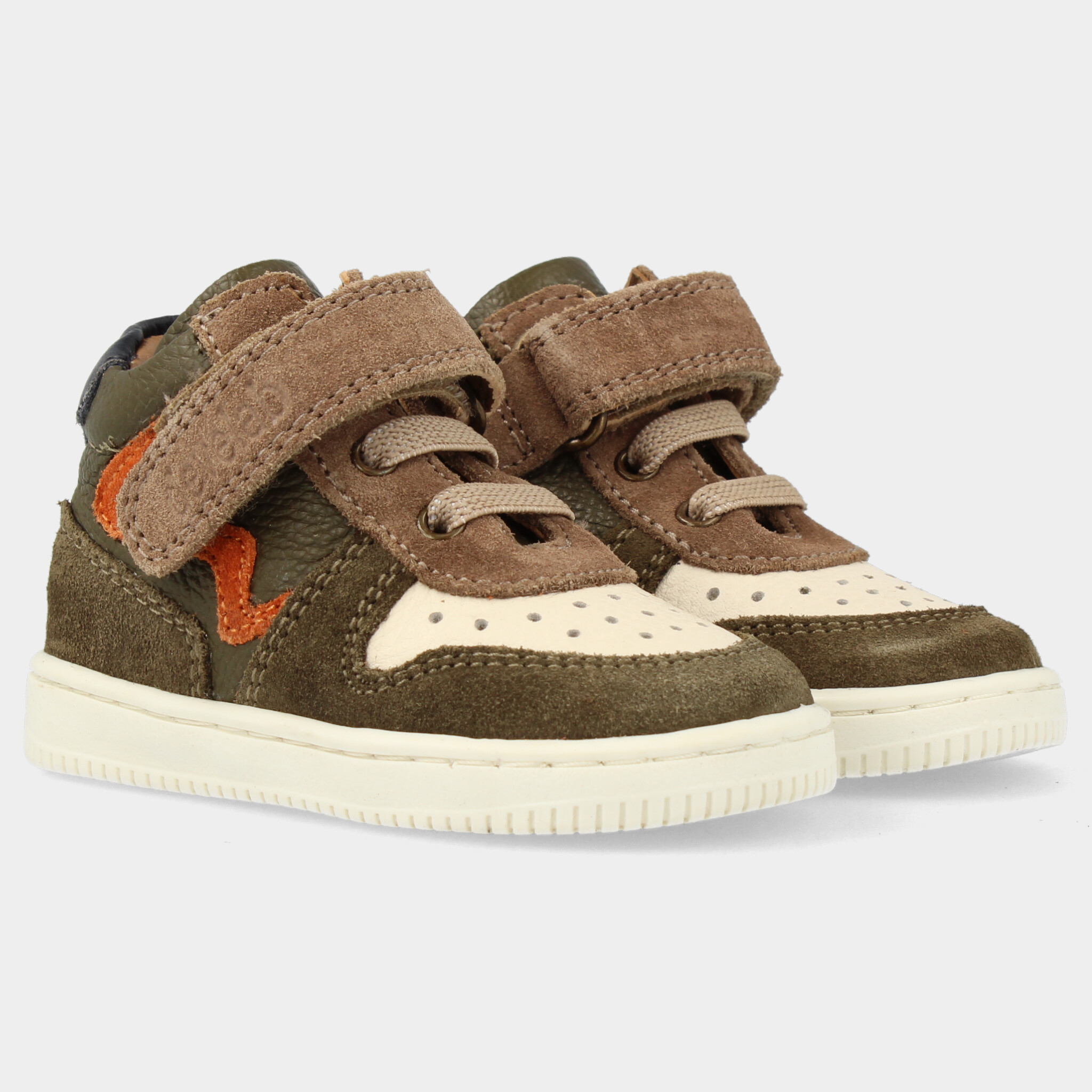 Kaki sneakers voor jongens  | 44339