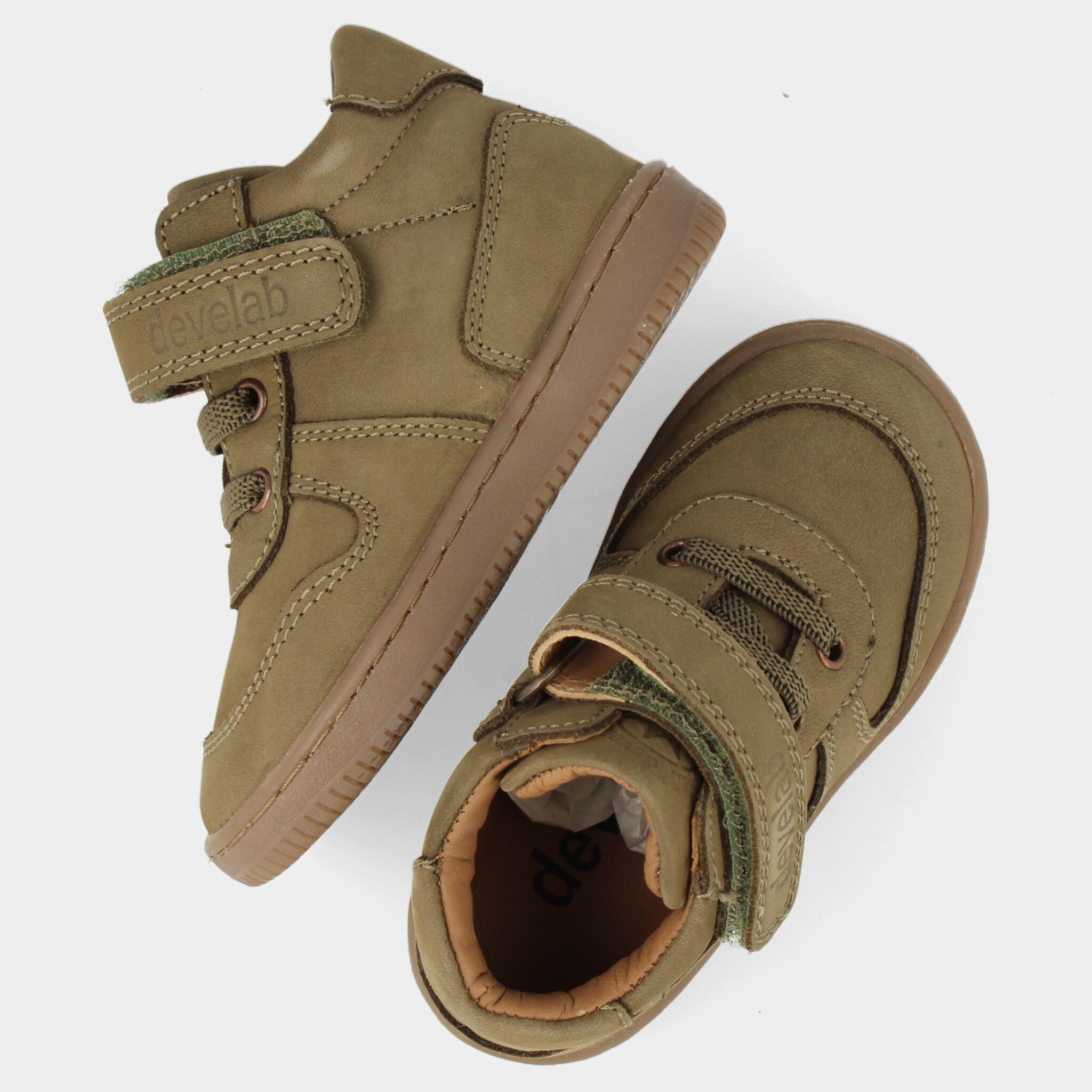 Kaki sneakers voor jongens  | 44333