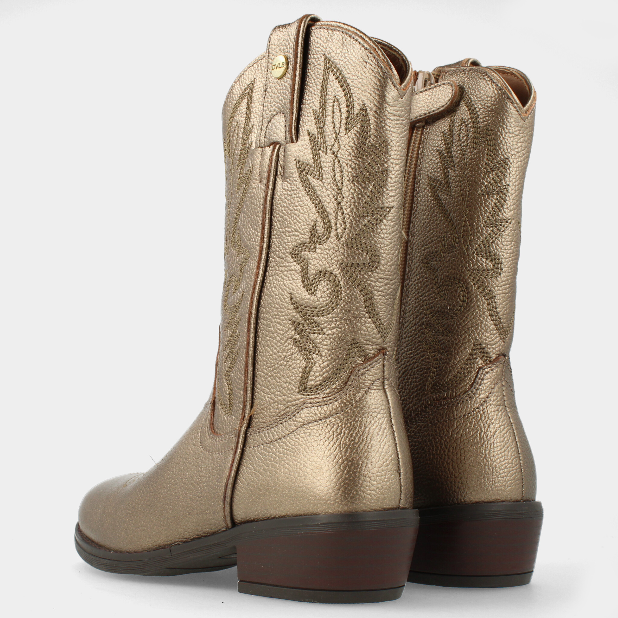 Gouden hoge western boot voor meisjes  | 44374