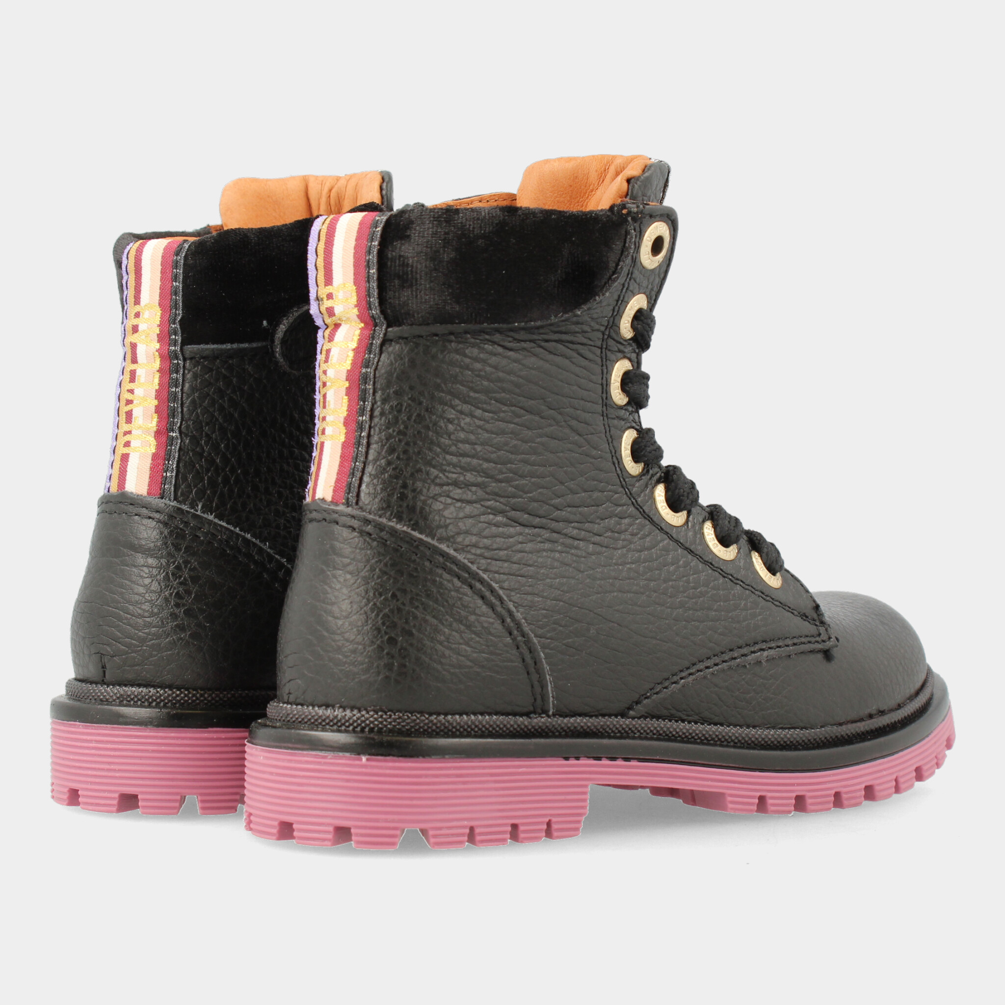 Zwarte Boots Met Roze Zool | Develab 42688