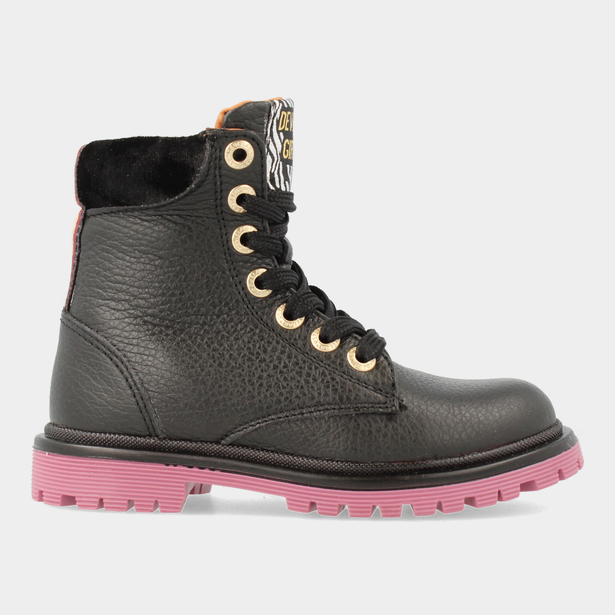 Zwarte Boots Met Roze Zool | Develab 42688