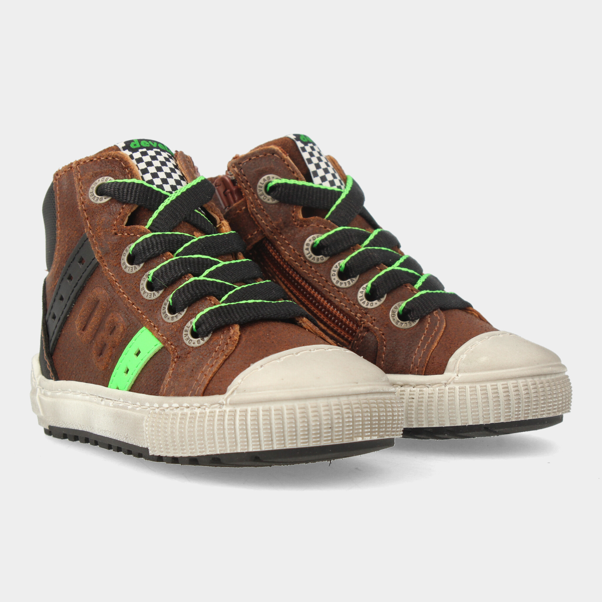 Hoge Cognac Sneakers | Develab 45661