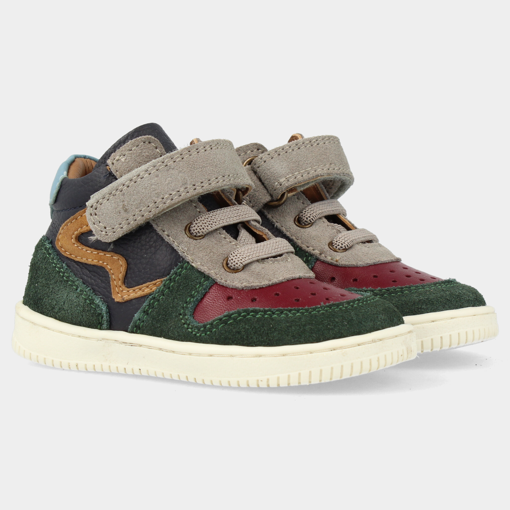 Kaki sneakers voor jongens  | 44339