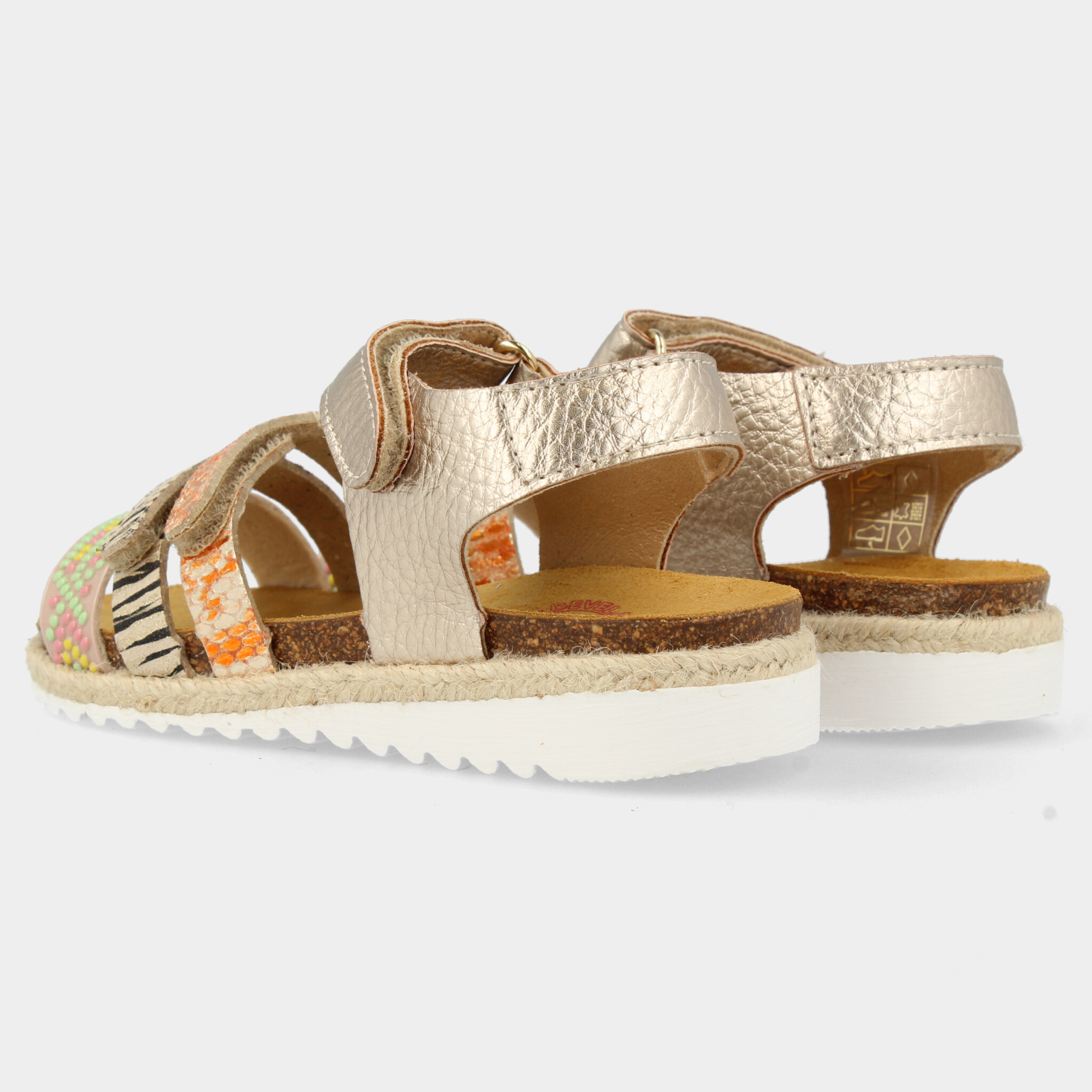 Gouden metallic sandalen | 48480