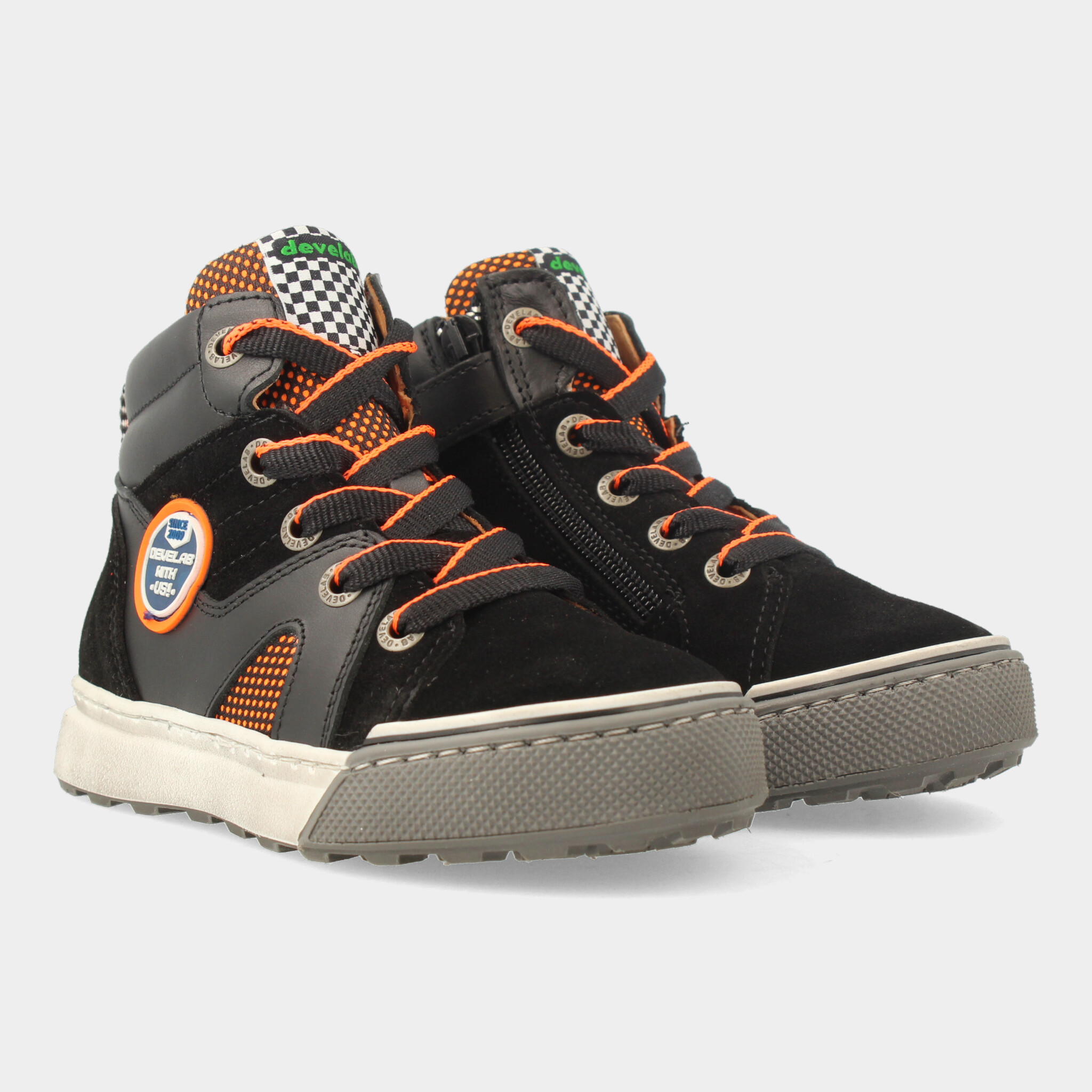 Hoge Zwarte Sneakers | Develab 45695