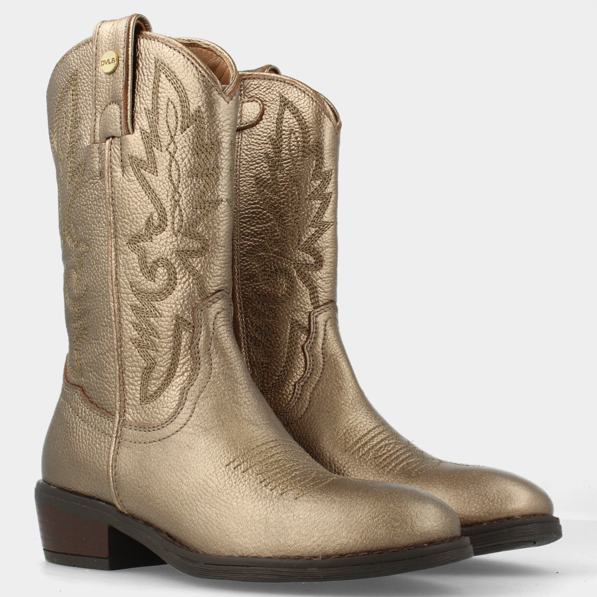 Gouden hoge western boot voor meisjes  | 44374