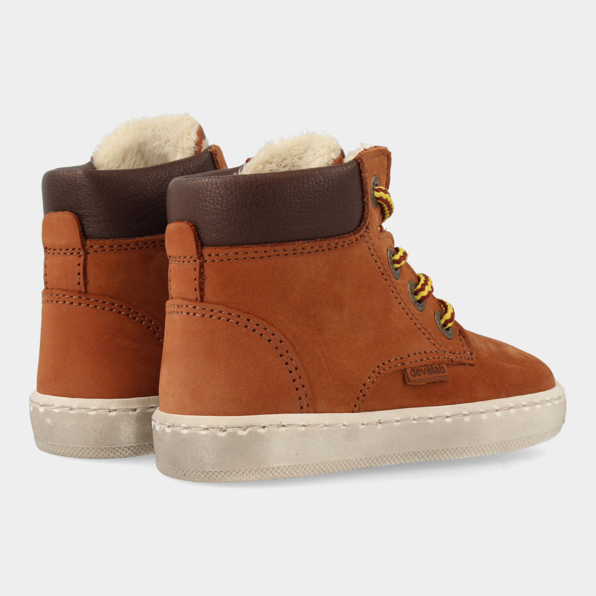 Hoge Cognac Nubuck Sneakers | Develab 41855