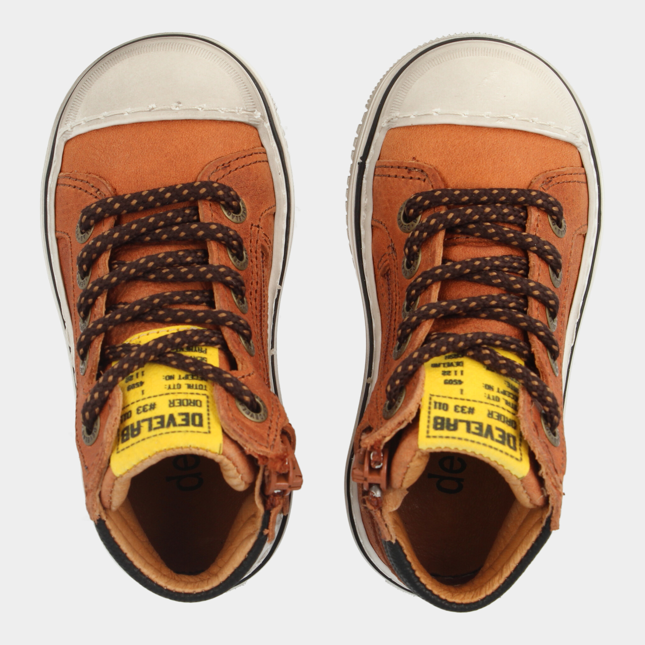 Hoge Cognac Sneakers | Develab 45657