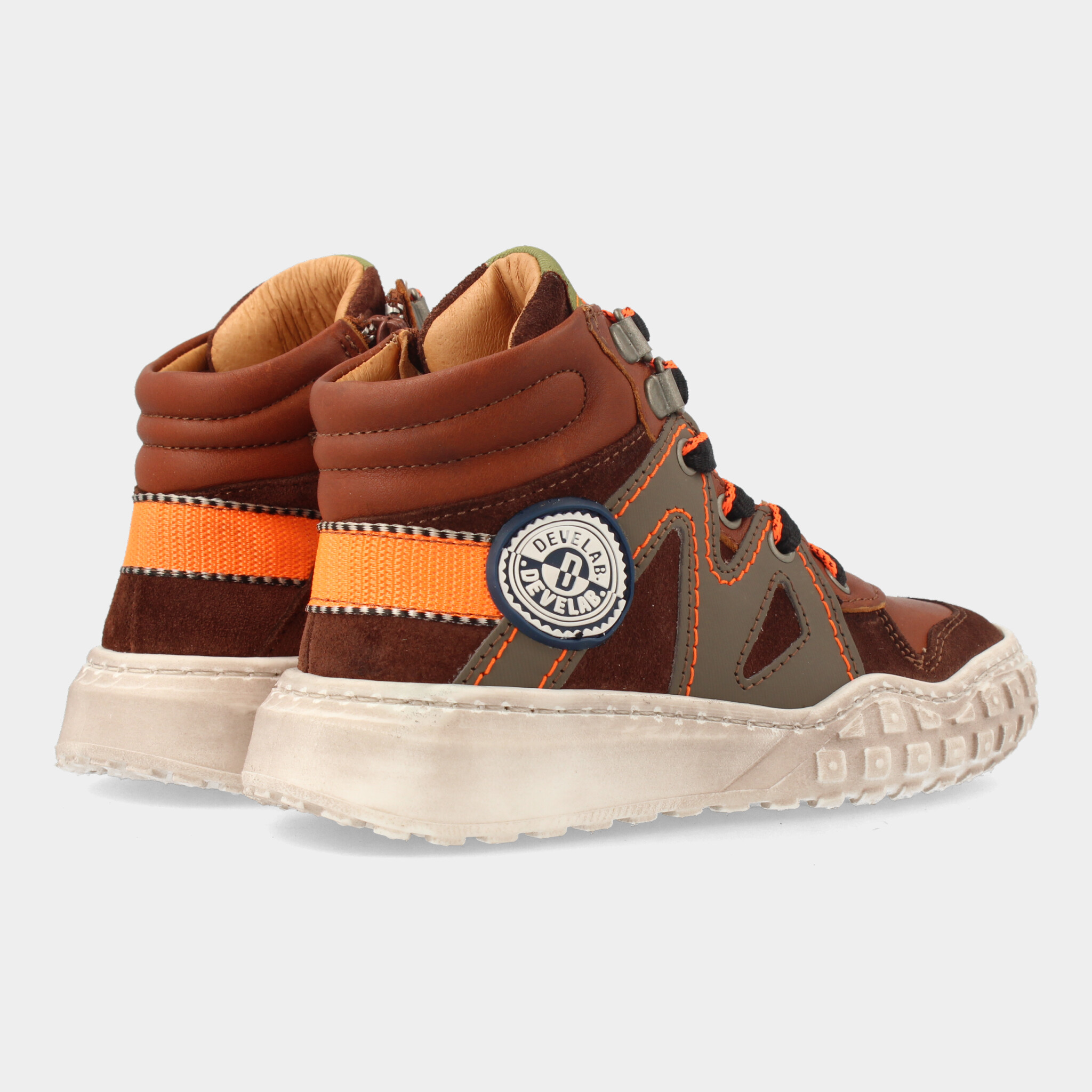 Hoge Cognac Sneakers | Develab 45687