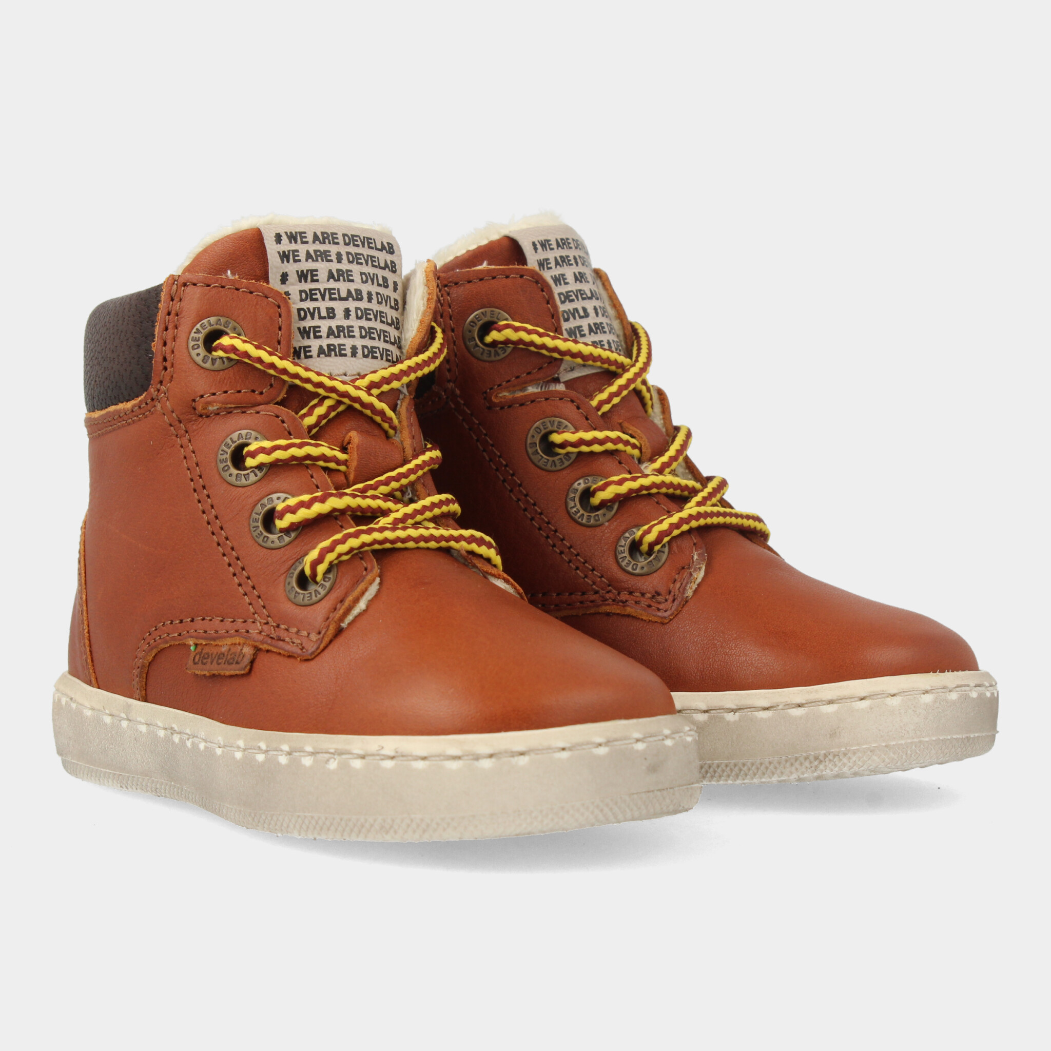 Hoge Cognac Sneakers | Develab 41855