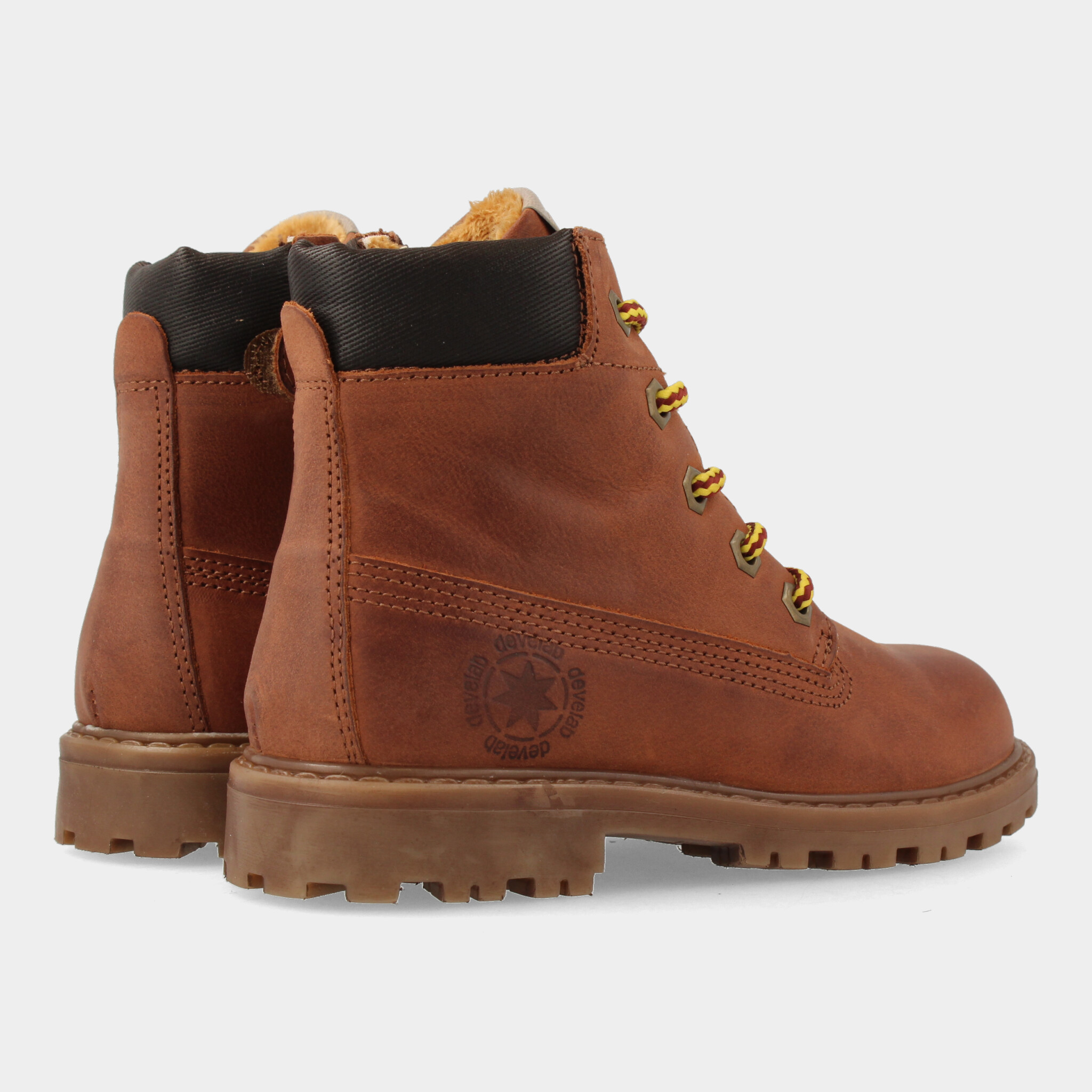 Cognac Nubuck Veter Boots | Develab 41073