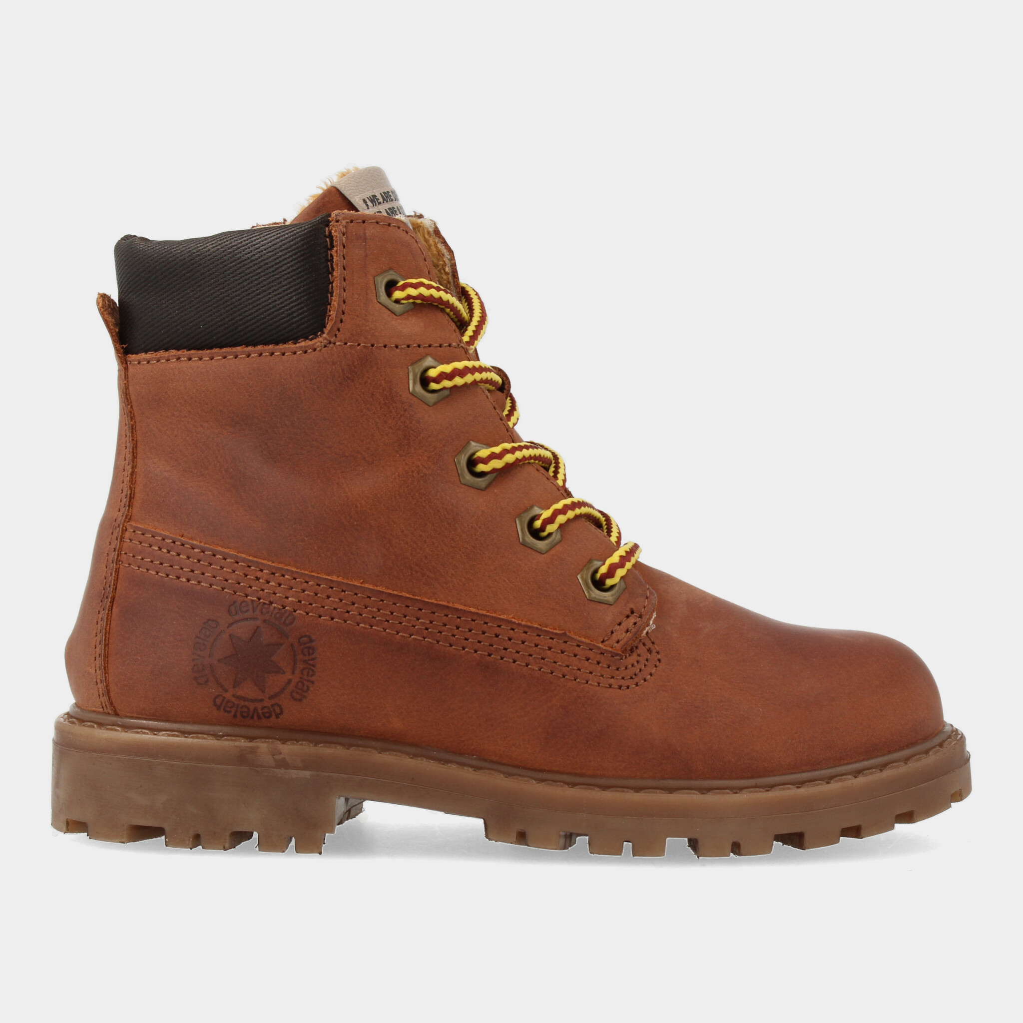 Cognac Nubuck Veter Boots | Develab 41073