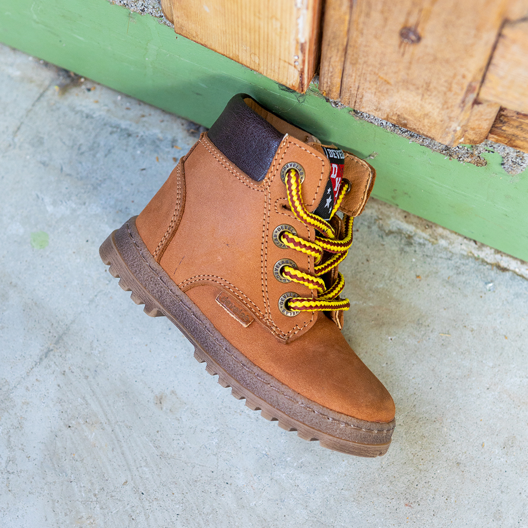 Cognac boot voor jongens  | 45161