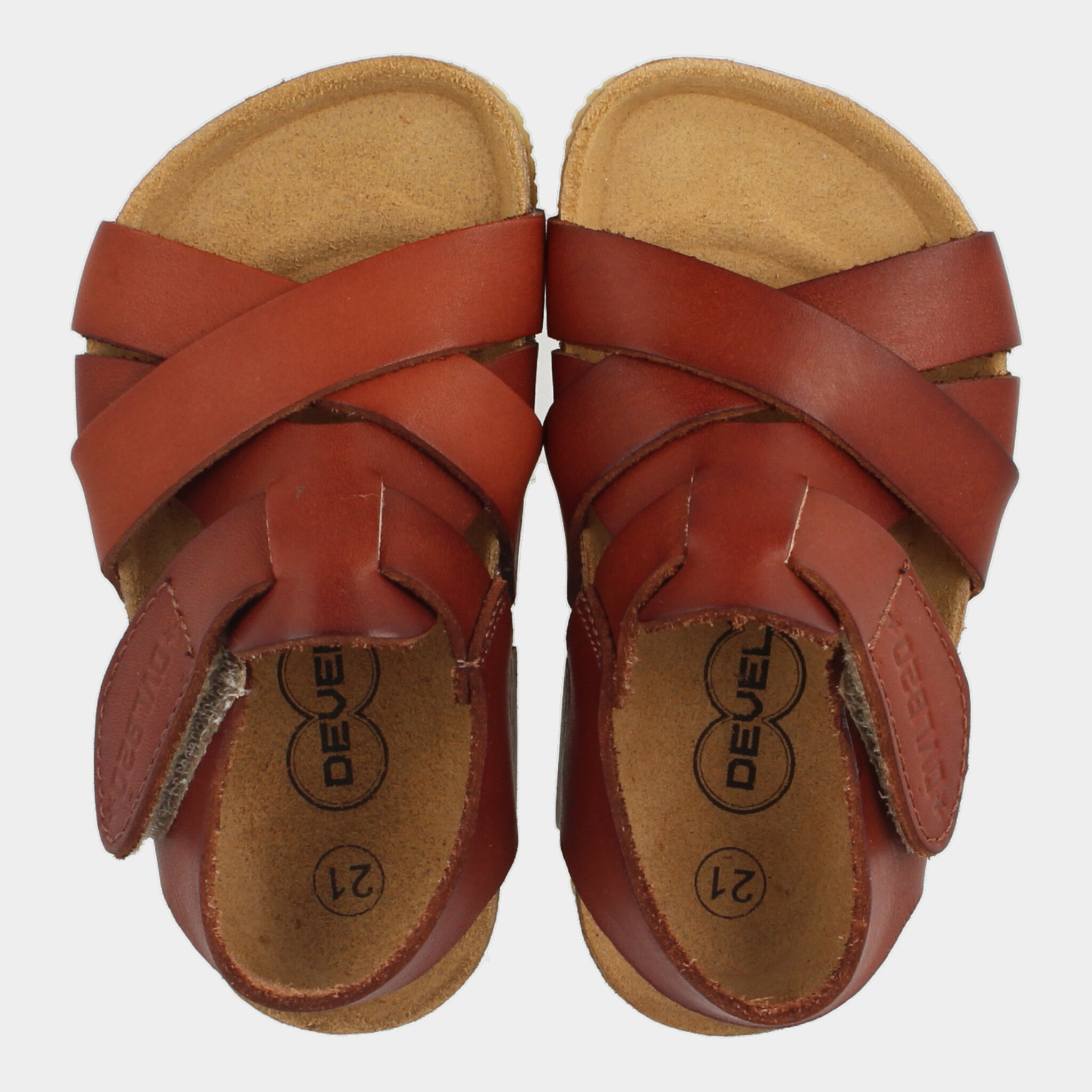 Cognac sandalen |  49007