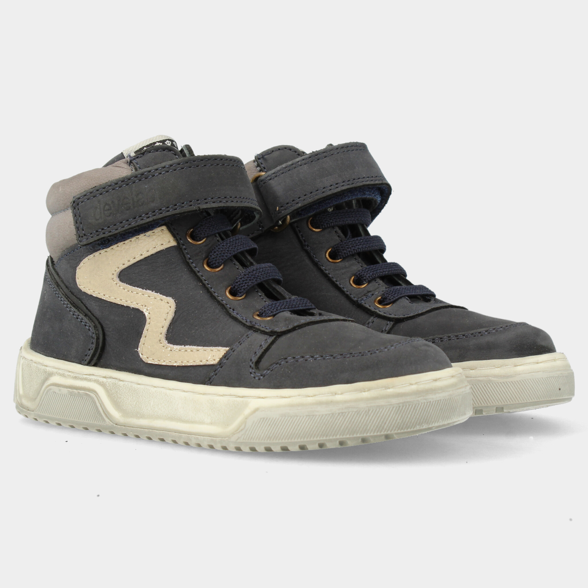 Blauwe hoge sneaker voor jongens  | 44351