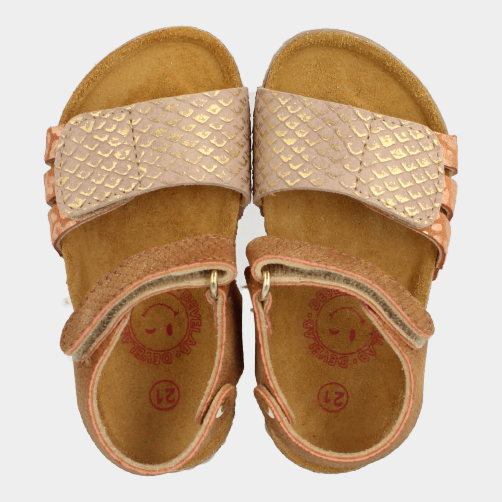 Cognac Sandalen | Develab 48370