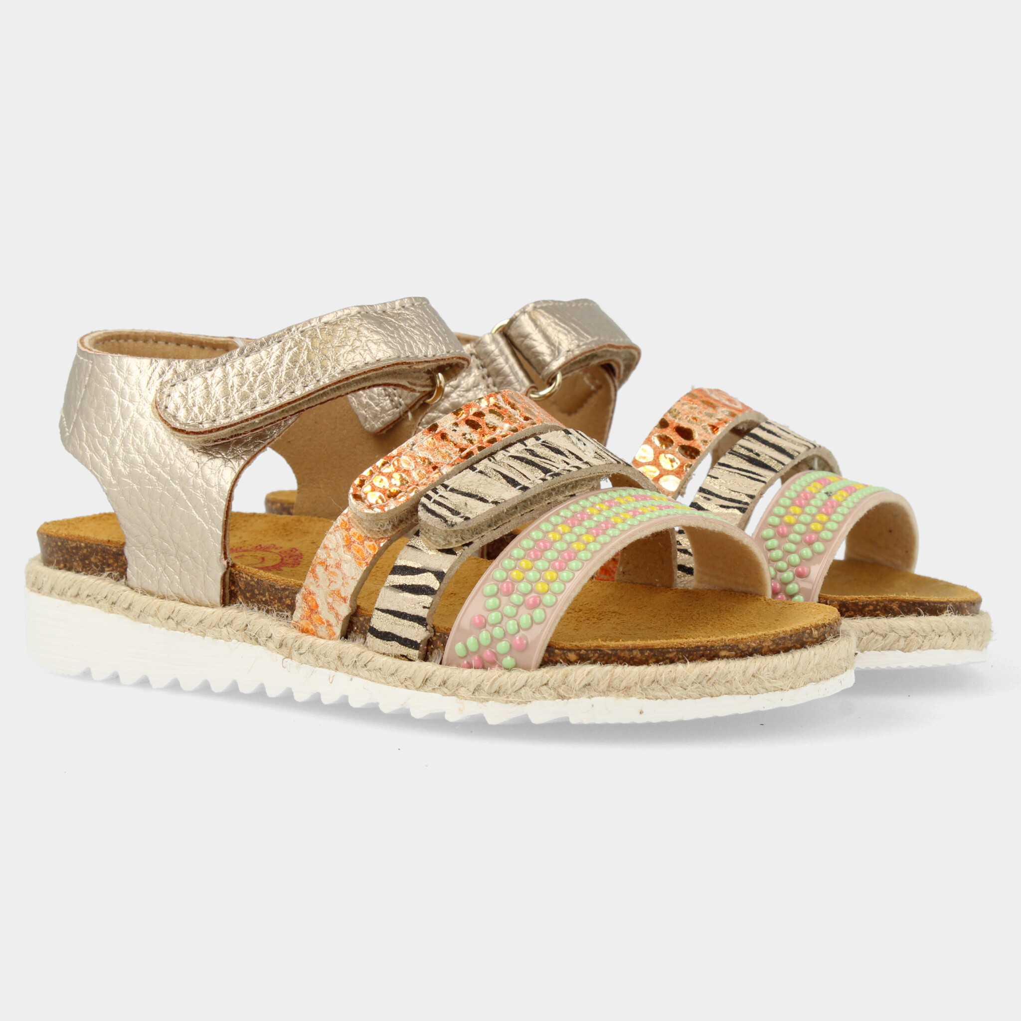 Gouden metallic sandalen | 48480